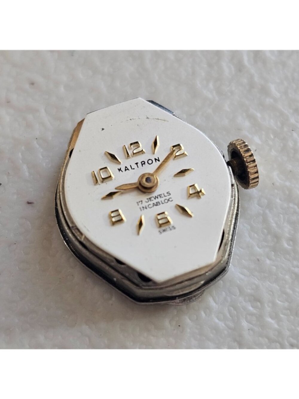 Vintage Kaltron 17J Mechanical Watch 10K RGP Bezel Runs - Parts/Repair - Picture 5 of 7